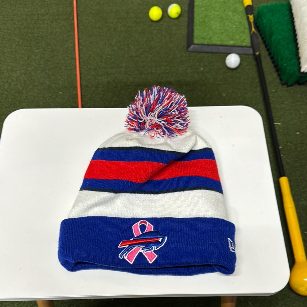 Buffalo Bills NFL Beanie Breast Cancer